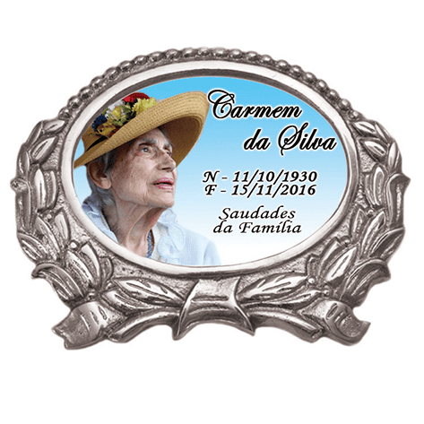 Foto Porcelana Oval com Moldura Barroca